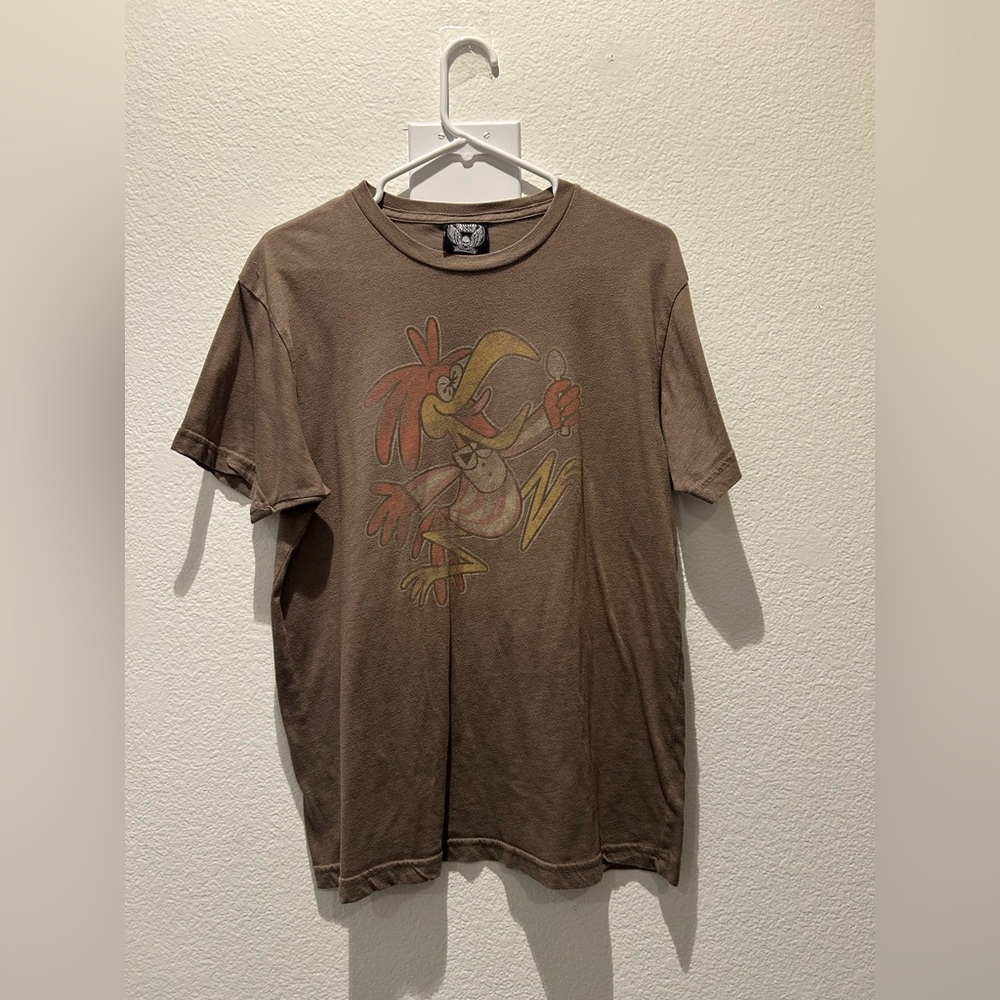 Junkfood Brown Graphic Men's T-Shirt Coco Puffs EUC